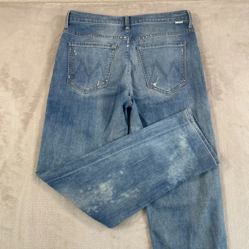 MOTHER The Brother Distressed Jeans in Getting Rowdy Women 30 (Tag 26) USA Made - Picture 5 of 14